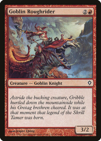 Goblin Roughrider [Worldwake] | Arkham Games and Comics