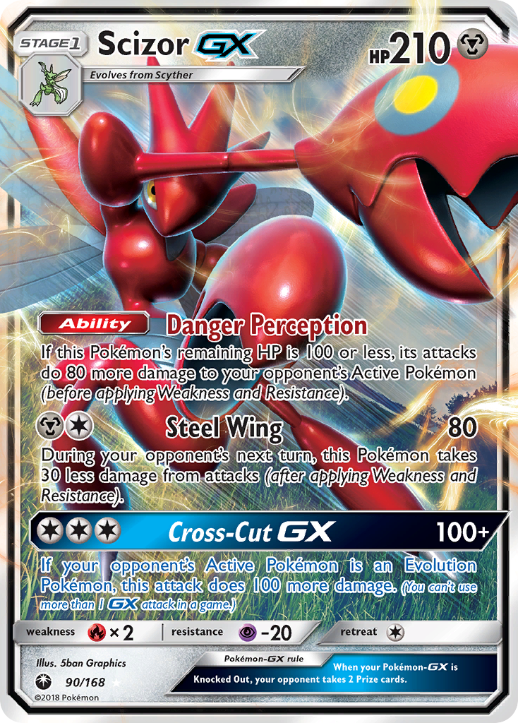 Scizor GX (90/168) [Sun & Moon: Celestial Storm] | Arkham Games and Comics