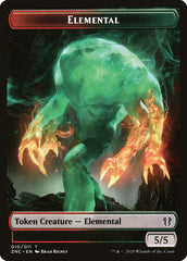 Elemental (008) // Elemental (010) Double-sided Token [Commander: Zendikar Rising Tokens] | Arkham Games and Comics