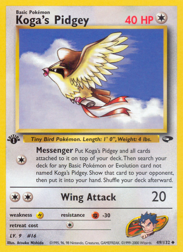 Koga's Pidgey (49/132) [Gym Challenge 1st Edition] | Arkham Games and Comics