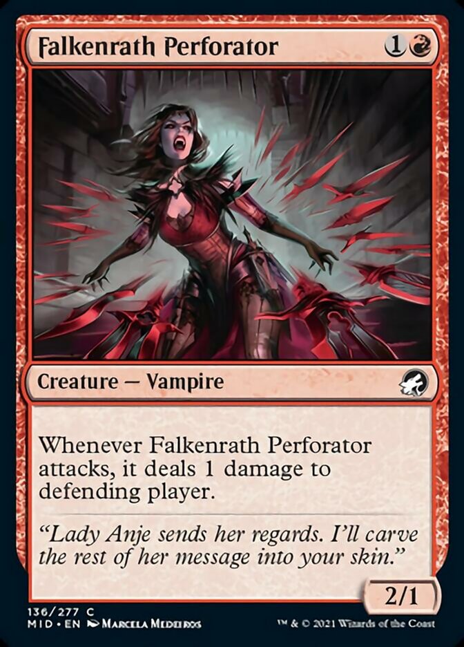 Falkenrath Perforator [Innistrad: Midnight Hunt] | Arkham Games and Comics