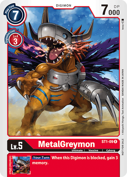 MetalGreymon [ST1-09] (Tamer Battle Pack) [Starter Deck: Gaia Red Promos] | Arkham Games and Comics