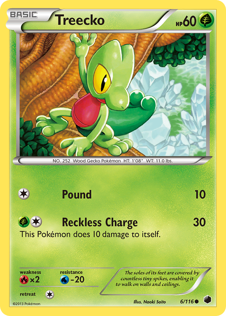 Treecko (6/116) [Black & White: Plasma Freeze] | Arkham Games and Comics