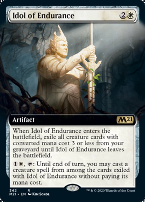 Idol of Endurance (Extended Art) [Core Set 2021] | Arkham Games and Comics