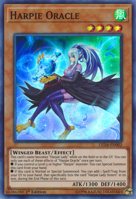 Harpie Oracle [LED4-EN002] Super Rare | Arkham Games and Comics