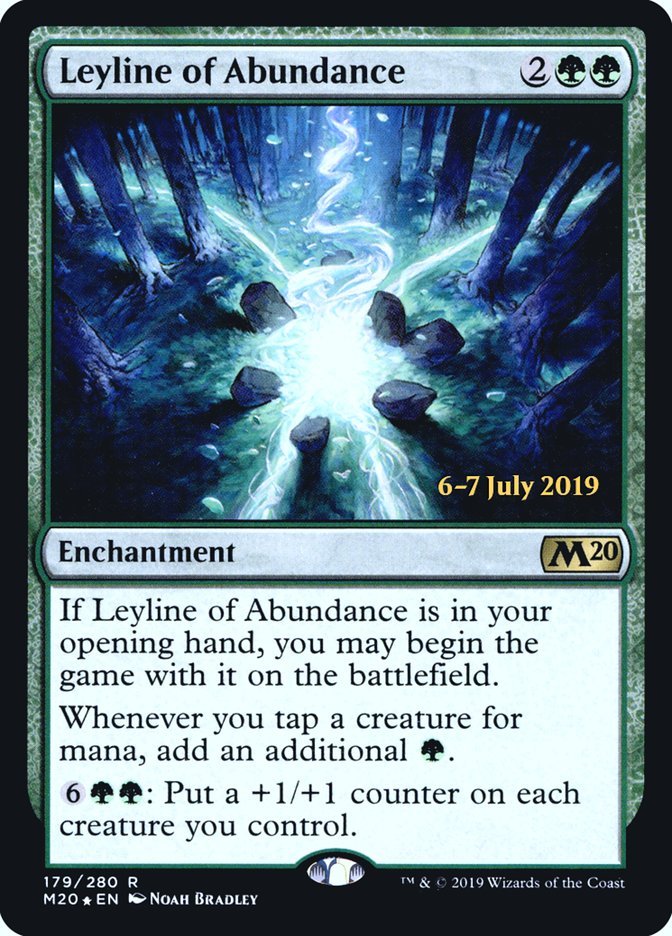 Leyline of Abundance  [Core Set 2020 Prerelease Promos] | Arkham Games and Comics