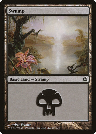 Swamp (307) [Commander 2011] | Arkham Games and Comics