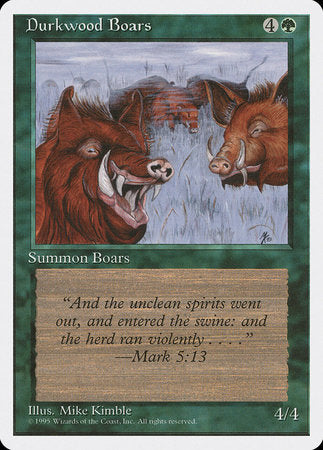 Durkwood Boars [Fourth Edition] | Arkham Games and Comics