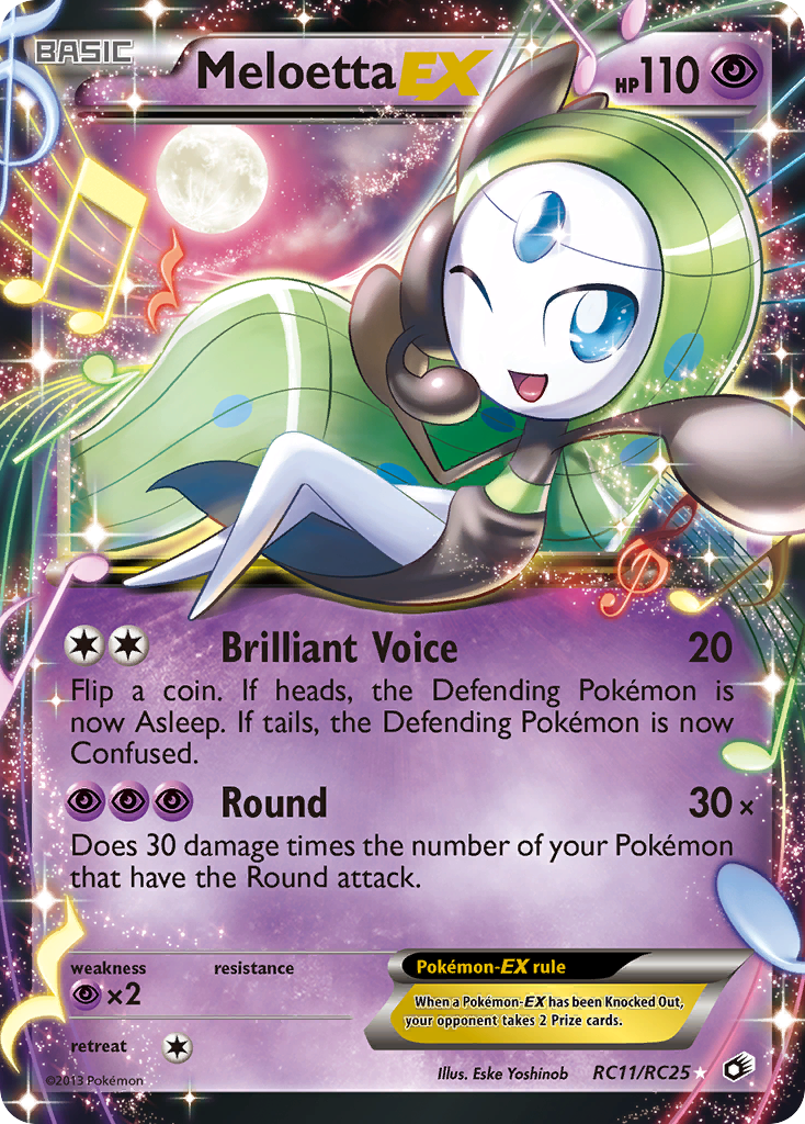 Meloetta EX (RC11/RC25) [Black & White: Legendary Treasures] | Arkham Games and Comics