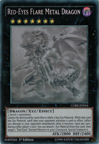 Red-Eyes Flare Metal Dragon [CORE-EN054] Ghost Rare | Arkham Games and Comics