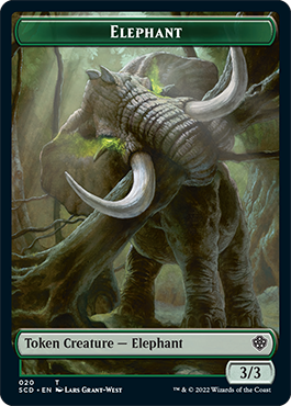 Elephant // Thopter Double-Sided Token [Starter Commander Decks] | Arkham Games and Comics