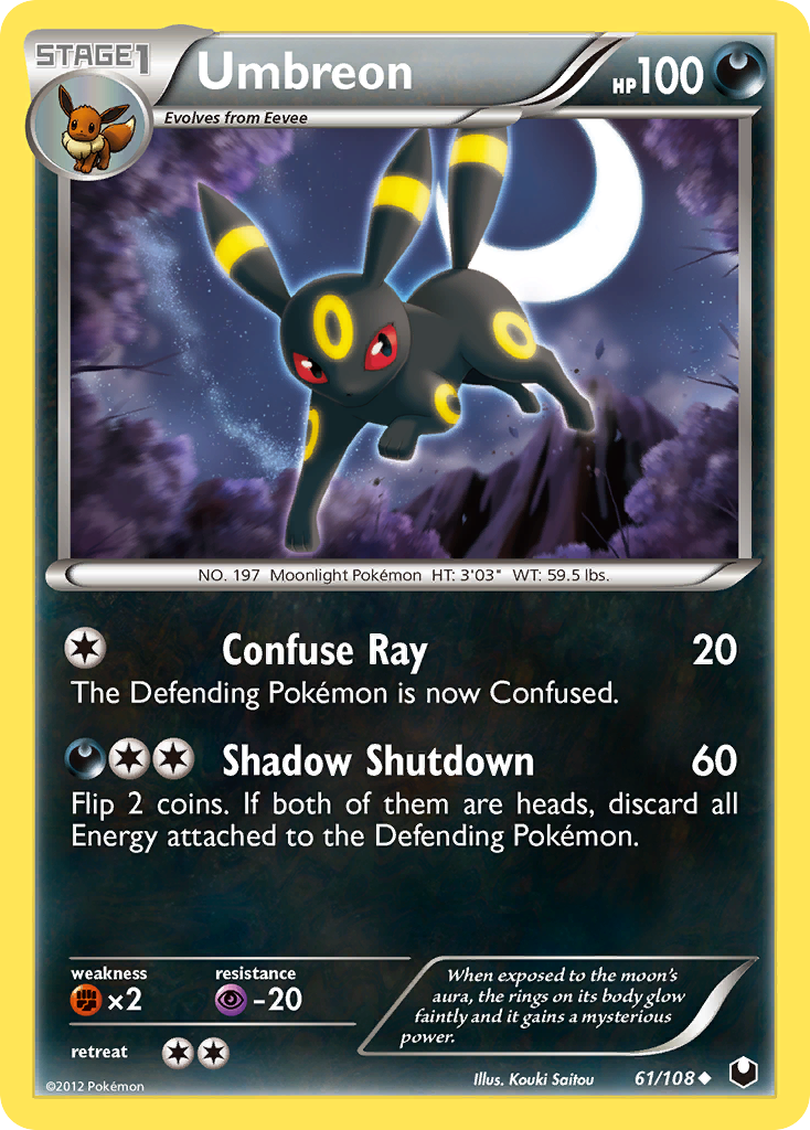 Umbreon (61/108) [Black & White: Dark Explorers] | Arkham Games and Comics