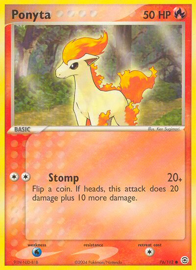 Ponyta (76/112) [EX: FireRed & LeafGreen] | Arkham Games and Comics