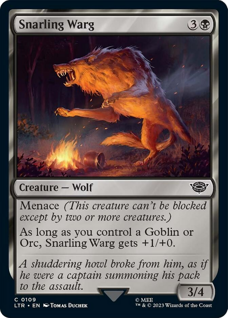 Snarling Warg [The Lord of the Rings: Tales of Middle-Earth] | Arkham Games and Comics