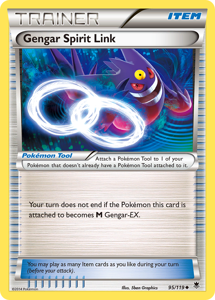 Gengar Spirit Link (95/119) [XY: Phantom Forces] | Arkham Games and Comics