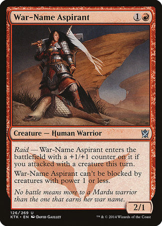 War-Name Aspirant [Khans of Tarkir] | Arkham Games and Comics
