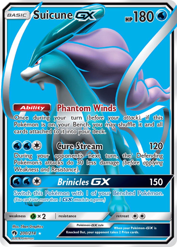 Suicune GX (200/214) [Sun & Moon: Lost Thunder] | Arkham Games and Comics