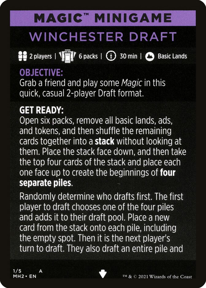 Winchester Draft (Magic Minigame) [Modern Horizons 2 Minigame] | Arkham Games and Comics