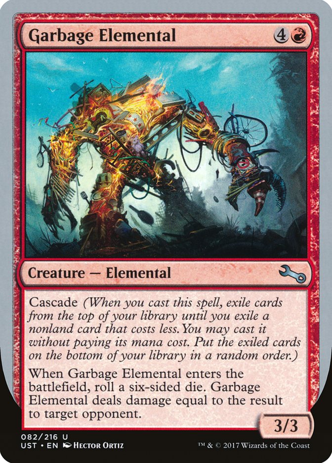 Garbage Elemental (3/3 Creature) [Unstable] | Arkham Games and Comics