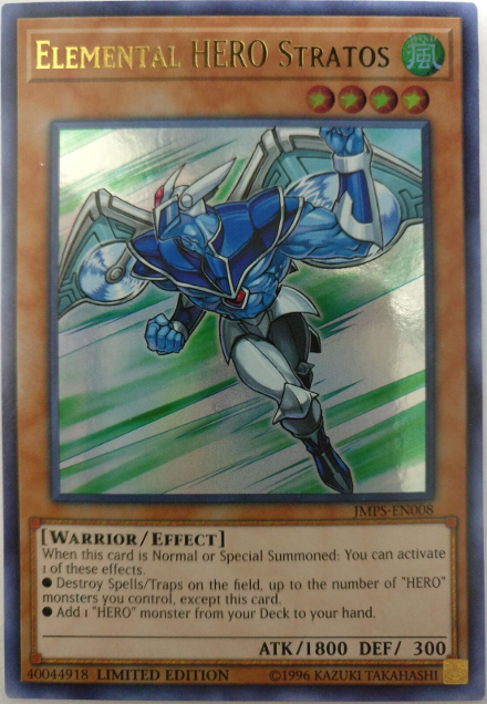 Elemental Hero Stratos [JMPS-EN008] Ultra Rare | Arkham Games and Comics