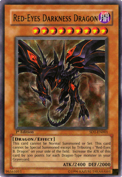 Red-Eyes Darkness Dragon [SD1-EN001] Ultra Rare | Arkham Games and Comics