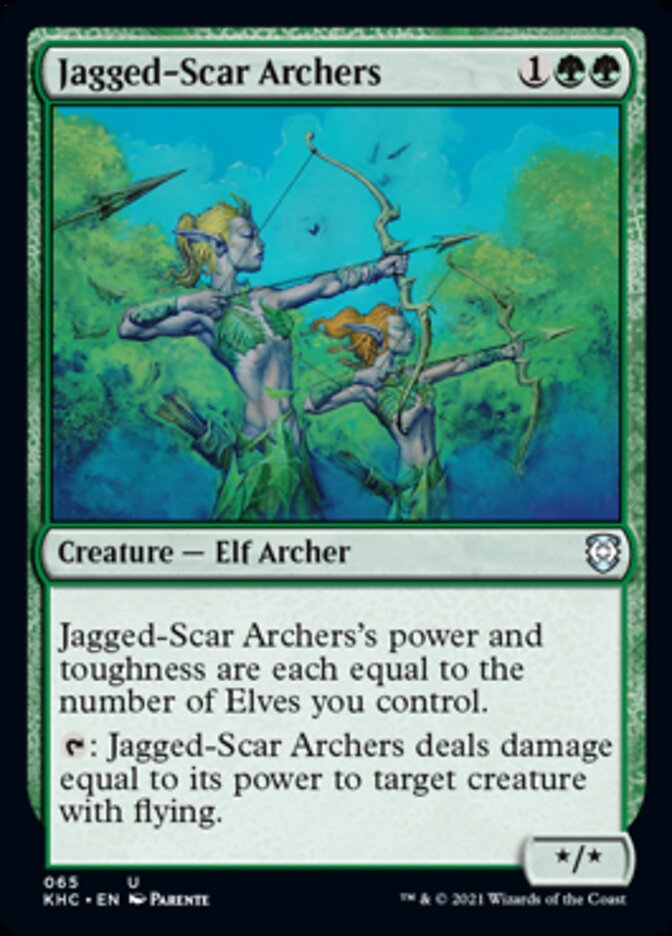 Jagged-Scar Archers [Kaldheim Commander] | Arkham Games and Comics