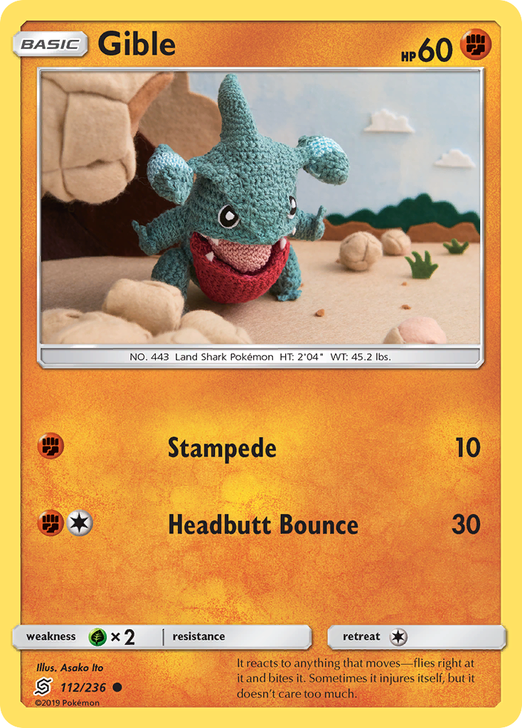 Gible (112/236) [Sun & Moon: Unified Minds] | Arkham Games and Comics