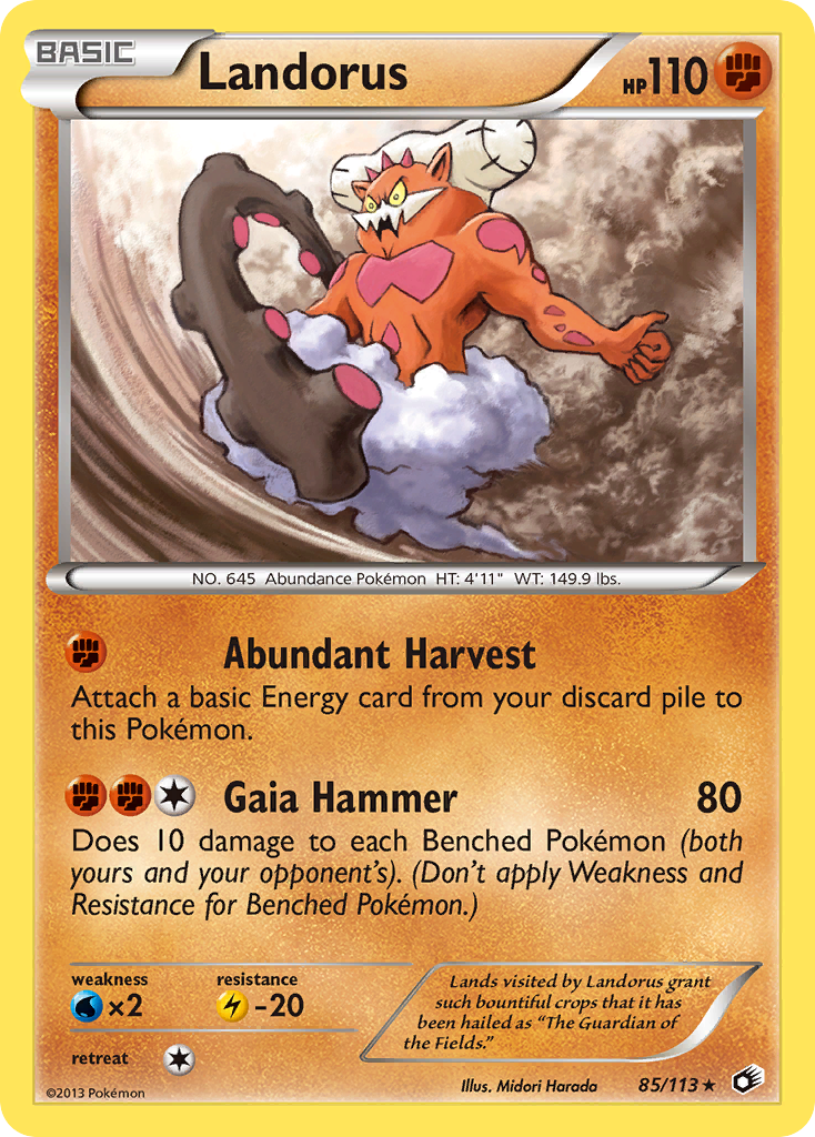 Landorus (85/113) [Black & White: Legendary Treasures] | Arkham Games and Comics