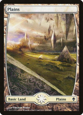 Plains (233) - Full Art [Zendikar] | Arkham Games and Comics