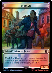 Human (0038) // Clue (0055) Double-Sided Token (Surge Foil) [Doctor Who Tokens] | Arkham Games and Comics