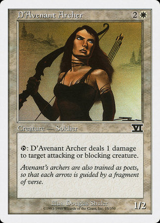D'Avenant Archer [Classic Sixth Edition] | Arkham Games and Comics