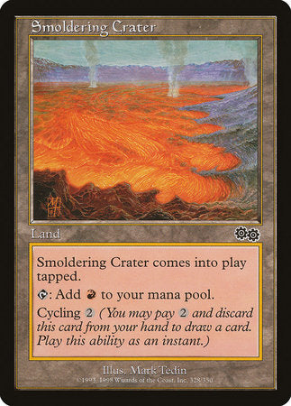 Smoldering Crater [Urza's Saga] | Arkham Games and Comics