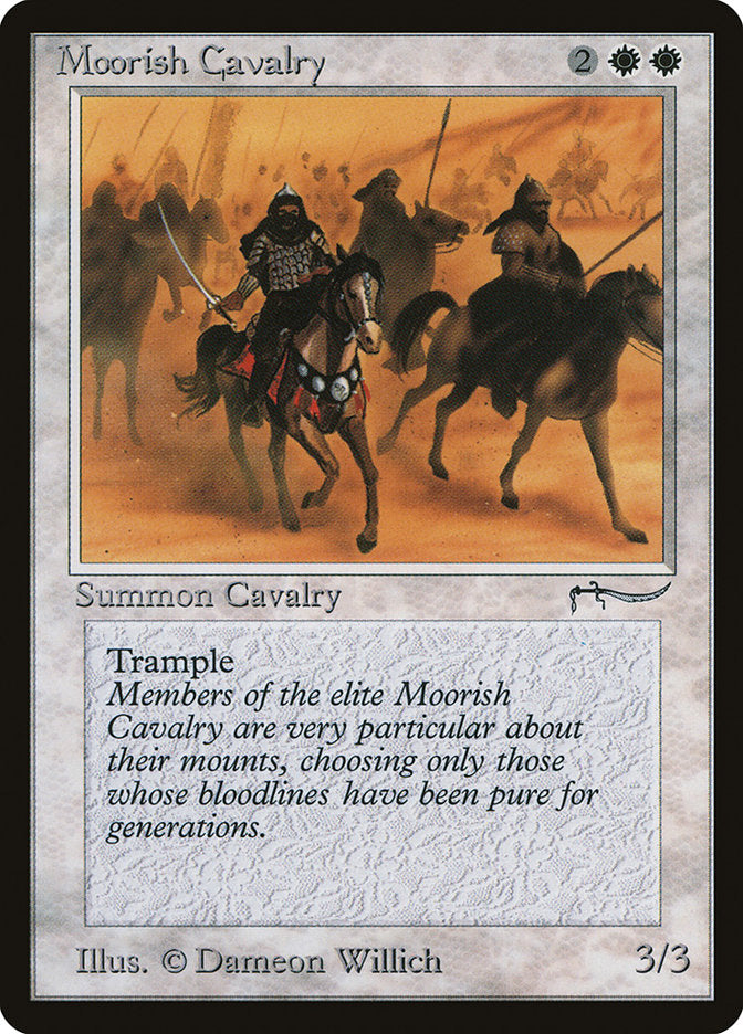 Moorish Cavalry (Dark Mana Cost) [Arabian Nights] | Arkham Games and Comics