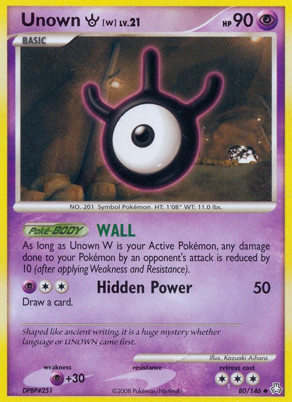 Unown W (80/146) [Diamond & Pearl: Legends Awakened] | Arkham Games and Comics