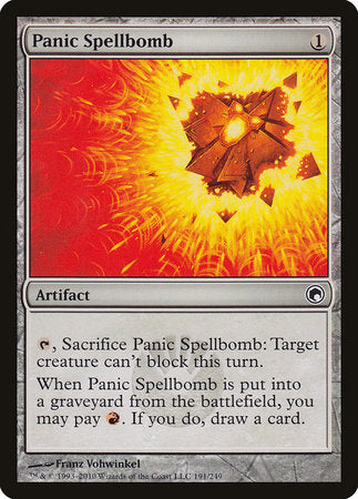 Panic Spellbomb [Scars of Mirrodin] | Arkham Games and Comics