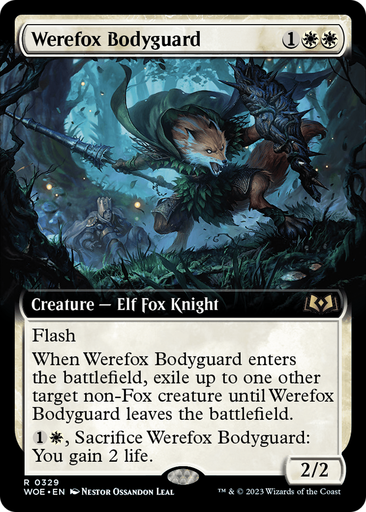 Werefox Bodyguard (Extended Art) [Wilds of Eldraine] | Arkham Games and Comics