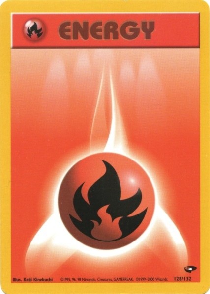 Fire Energy (128/132) [Gym Challenge Unlimited] | Arkham Games and Comics