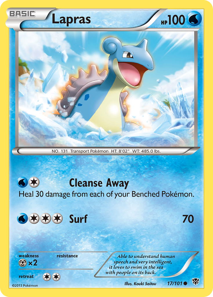 Lapras (17/101) [Black & White: Plasma Blast] | Arkham Games and Comics