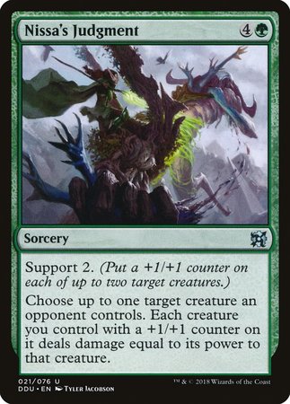 Nissa's Judgment [Duel Decks: Elves vs. Inventors] | Arkham Games and Comics