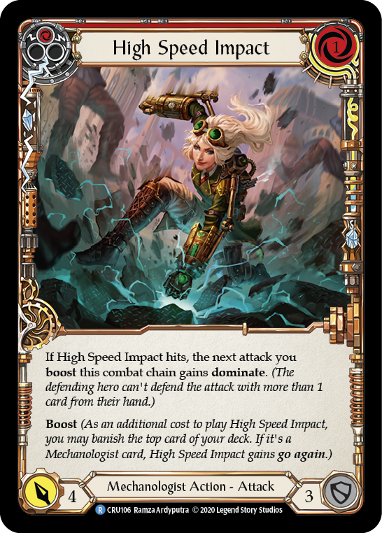 High Speed Impact (Red) [CRU106] (Crucible of War)  1st Edition Normal | Arkham Games and Comics