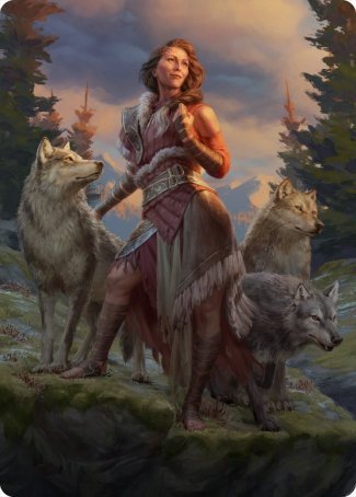 Arlinn, the Pack's Hope 1 Art Card [Innistrad: Midnight Hunt Art Series] | Arkham Games and Comics