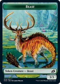 Beast (010) // Hydra Double-sided Token [Commander 2020 Tokens] | Arkham Games and Comics