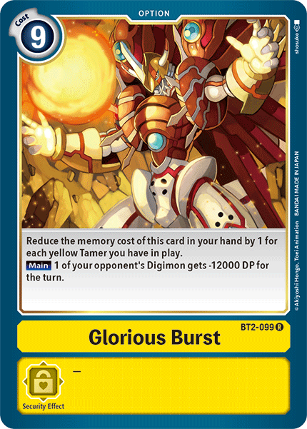 Glorious Burst [BT2-099] [Release Special Booster Ver.1.5] | Arkham Games and Comics