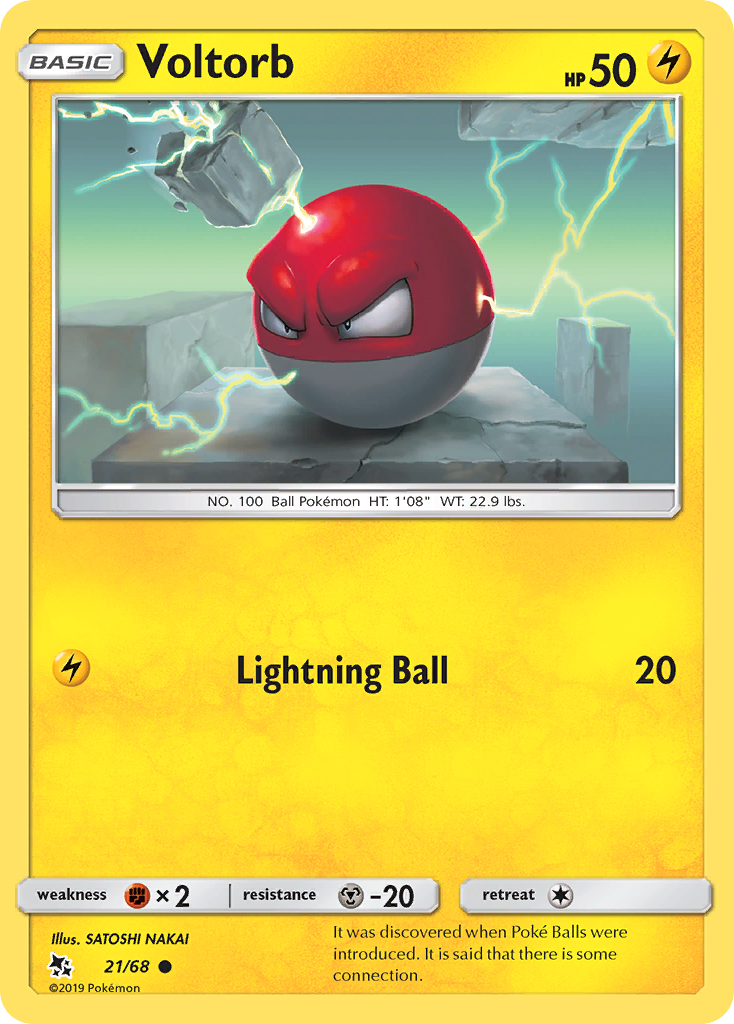 Voltorb (21/68) [Sun & Moon: Hidden Fates] | Arkham Games and Comics