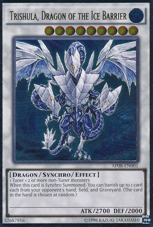 Trishula, Dragon of the Ice Barrier [AP08-EN001] Ultimate Rare | Arkham Games and Comics