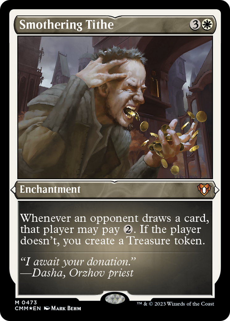 Smothering Tithe (Foil Etched) [Commander Masters] | Arkham Games and Comics