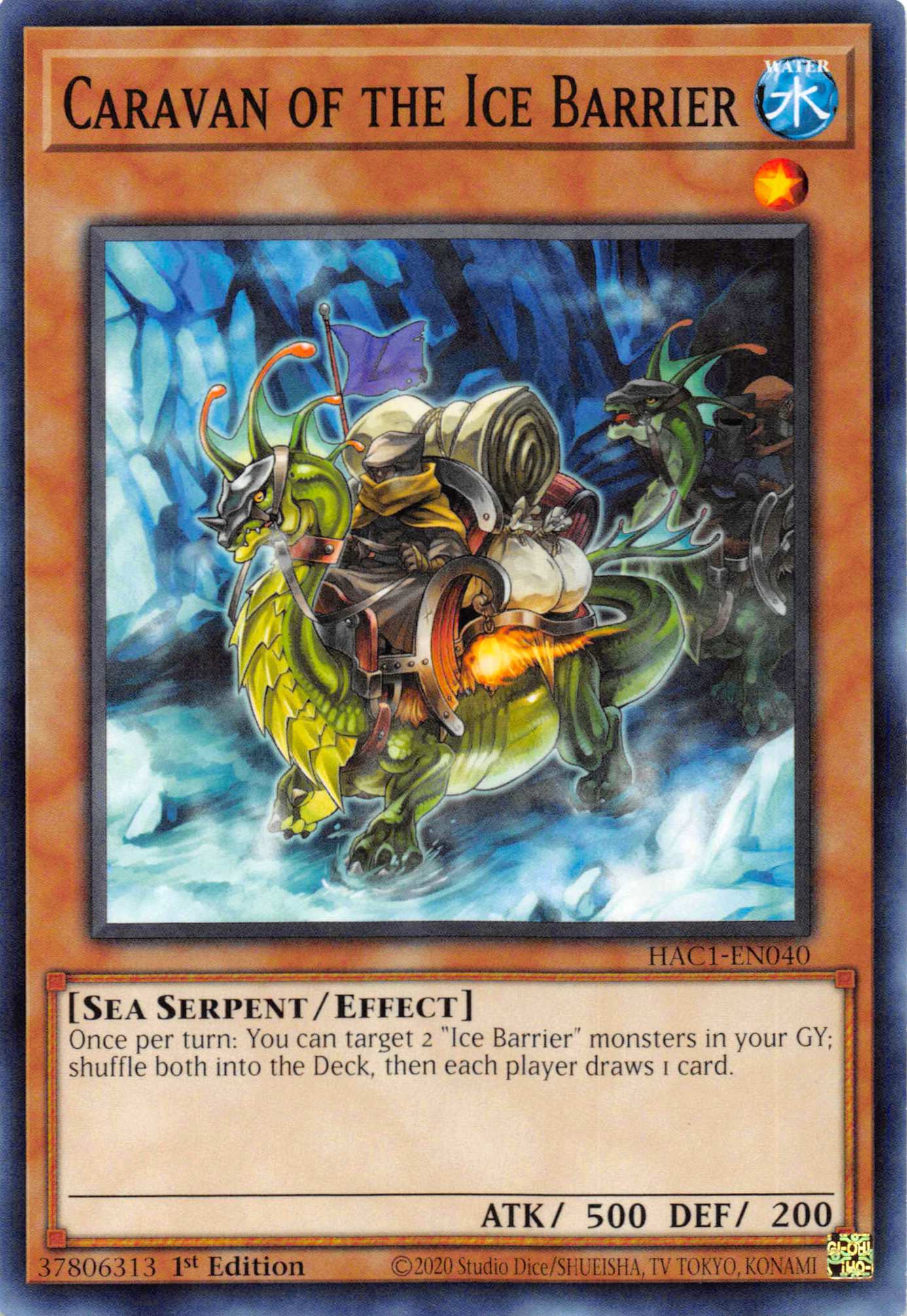 Caravan of the Ice Barrier (Duel Terminal) [HAC1-EN040] Parallel Rare | Arkham Games and Comics