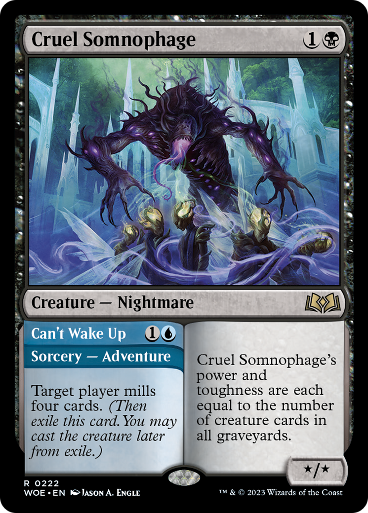 Cruel Somnophage // Can't Wake Up [Wilds of Eldraine] | Arkham Games and Comics