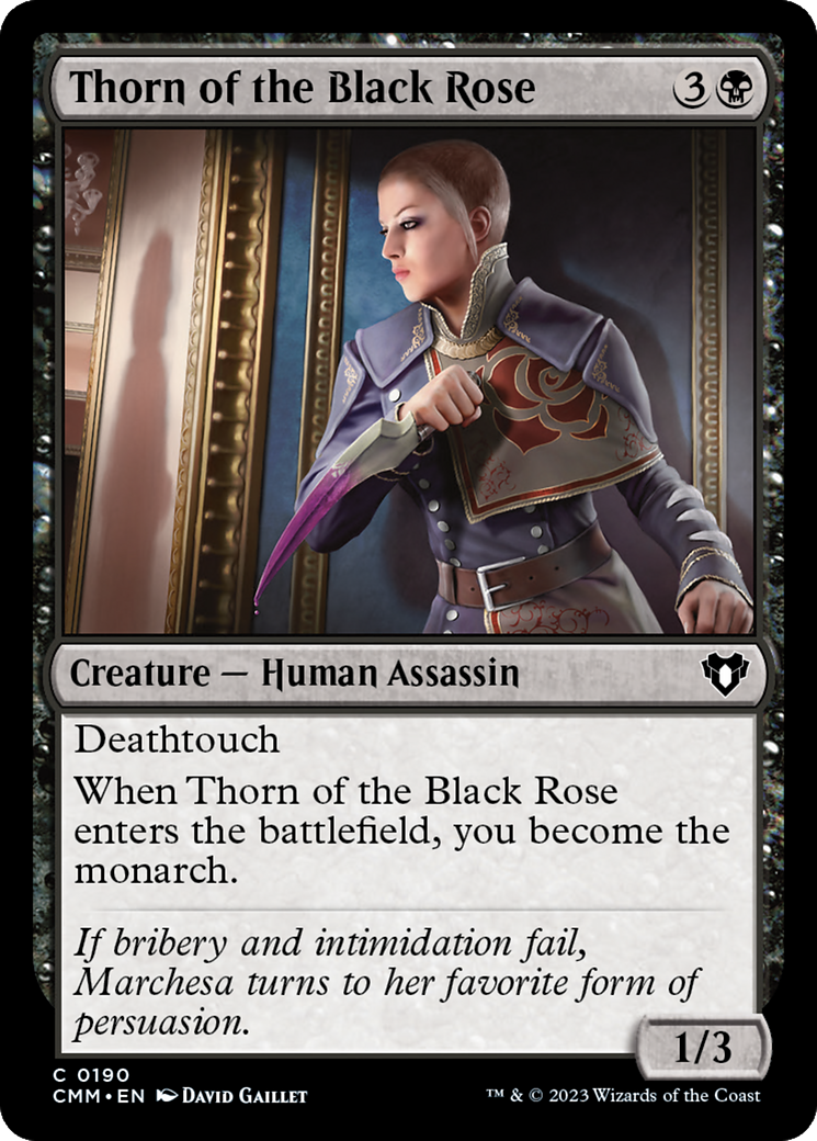 Thorn of the Black Rose [Commander Masters] | Arkham Games and Comics