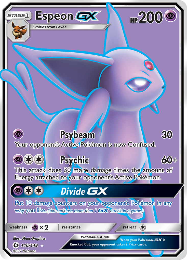 Espeon GX (140/149) [Sun & Moon: Base Set] | Arkham Games and Comics